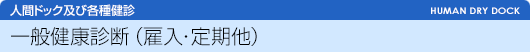 一般健康診断（雇入・定期他）